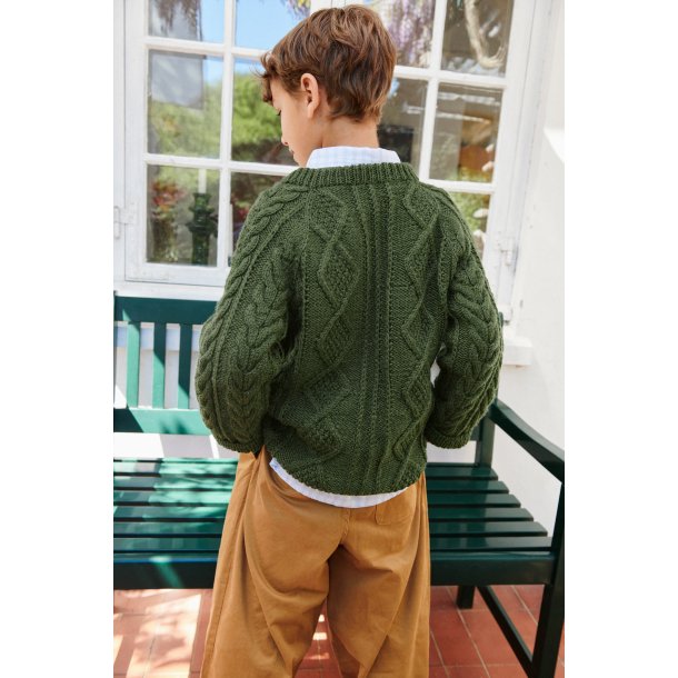 2605_01 Nilo Jacket Junior strikkekit fra Sandnes i Double Sunday