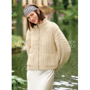 Kaja Jacket 2606_07 DIY - Strikkeopskrift fra Sandnes