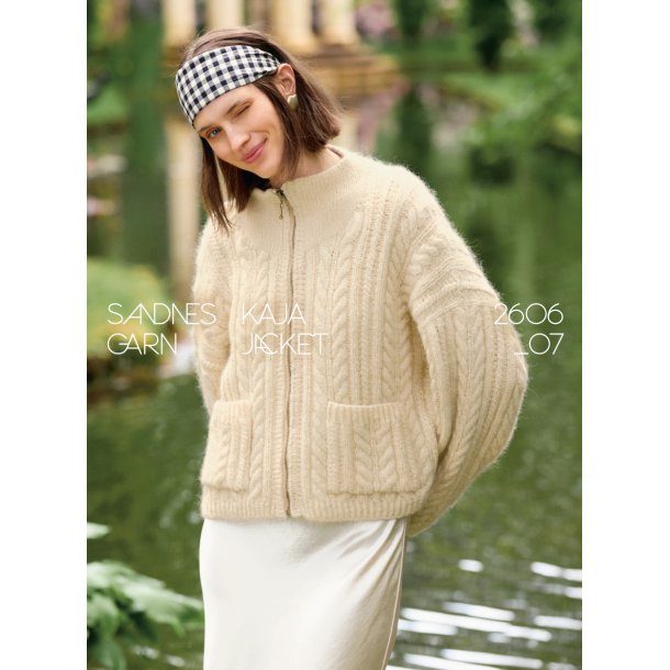 Kaja Jacket 2606_07 DIY - Strikkeopskrift fra Sandnes