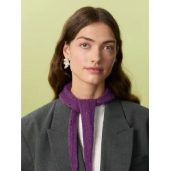 Miu Pointelle Scarf � Strikkeopskrift Sandnes 2607_2 Cashmere