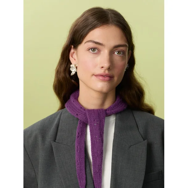 Miu Pointelle Scarf � Strikkeopskrift Sandnes 2607_2 Cashmere