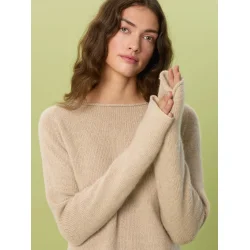 Nola Sweater 2607_02 Cashmere - Strikkekit fra Sandnes