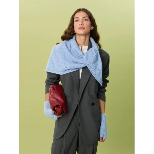 Miu Pointelle Shawl � Strikkekit  Sandnes 2607_3 Cashmere