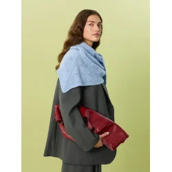 Miu Pointelle Shawl � Strikkekit  Sandnes 2607_3 Cashmere