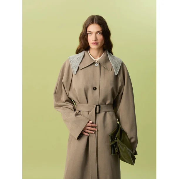 Miu Pointelle Shawl � Strikkekit  Sandnes 2607_3 Cashmere