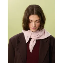 Miu Pointelle Shawl � Strikkekit  Sandnes 2607_3 Cashmere