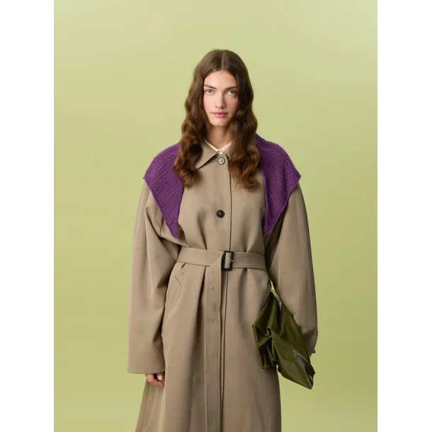 Miu Pointelle Shawl � Strikkekit  Sandnes 2607_3 Cashmere