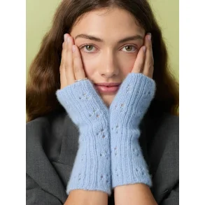 Miu Pointelle Mittens 2607_04 Cashmere - strikkekit fra Sandnes