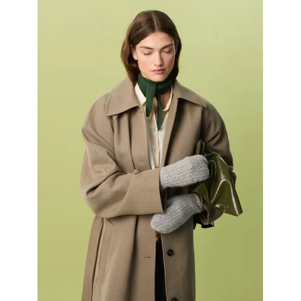 Miu Pointelle Mittens 2607_04 Cashmere - strikkekit fra Sandnes