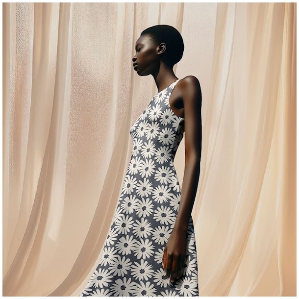 Light &amp; Lush gr baggrund med rhvide blomster pr.0,25 m