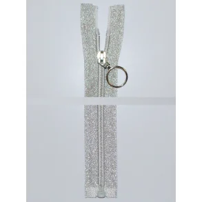 6 mm spiral delbar lurex slv lynls (til Tia Zipper fra Sandnes)