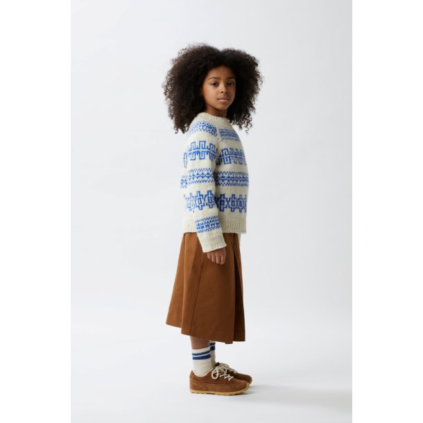 448 Fjre Genser Brn - Strikkekit fra Rauma