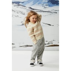 448 Fjre Genser Brn - Strikkekit fra Rauma