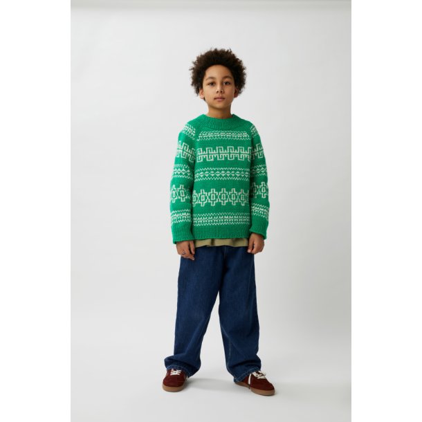 448 Fjre Genser Brn - Strikkekit fra Rauma