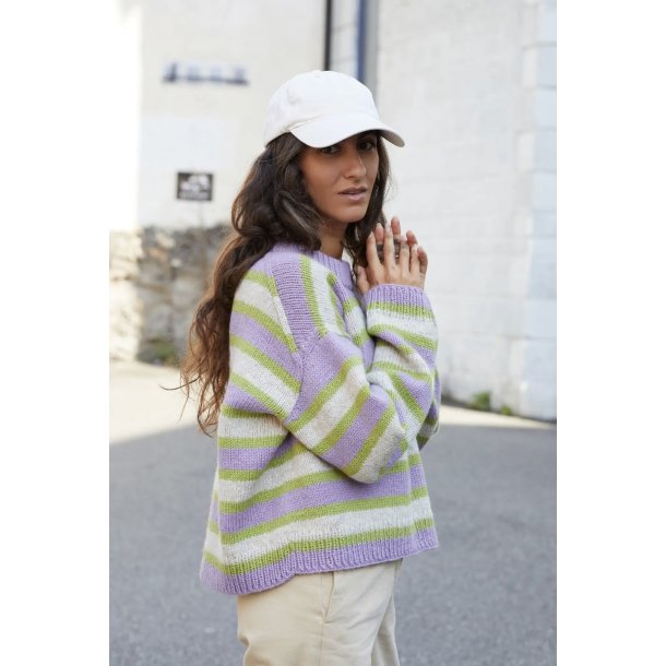 Stripegenser C - Strikkekit fra Rauma str. S-M