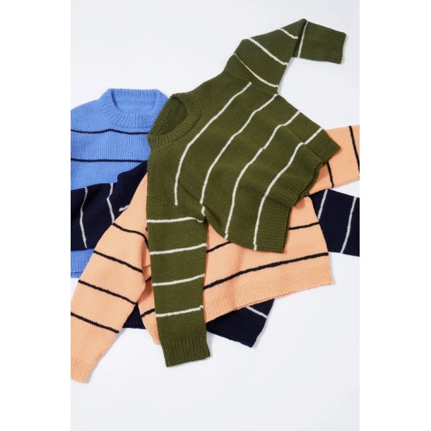 Stripegenser B - Strikkekit fra Rauma