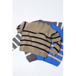 Stripegenser A - Strikkekit fra Rauma str. XS