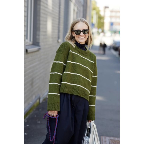 Stripegenser B - Strikkekit fra Rauma