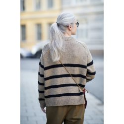 Stripegenser A - Strikkekit fra Rauma str. XS