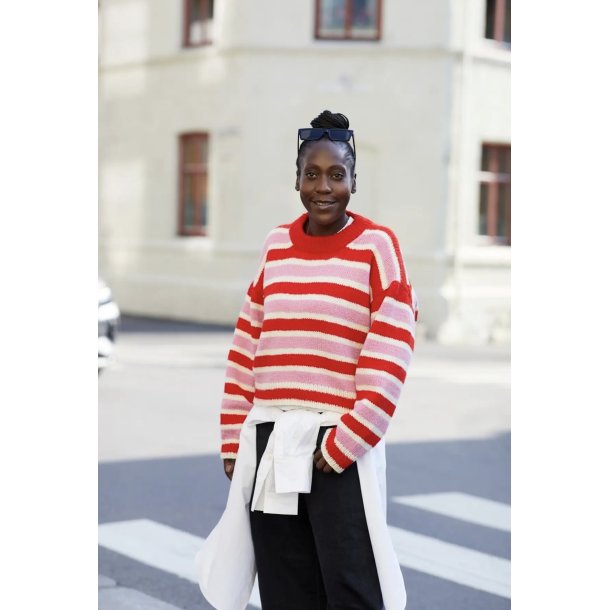 Stripegenser C - Strikkekit fra Rauma str. S-M