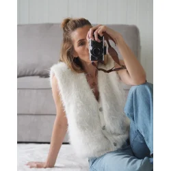 Fuzzy Vest - Strikkekit fra Tove Lindtein
