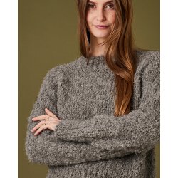 Raglansweater Bodil - Strikkeopskrift fra Permin
