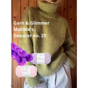 Sweater no. 25 strikkekit - Garn og Glimmer (Matilde) version 