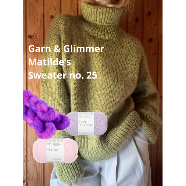 Sweater no. 25 strikkekit - Garn og Glimmer (Matilde) version 