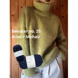Sweater no. 25 strikkekit - Atlas + Mohair version