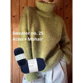 Sweater no. 25 strikkekit - Atlas + Mohair version