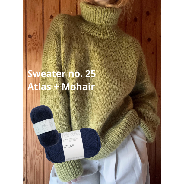 Sweater no. 25 strikkekit - Atlas + Mohair version