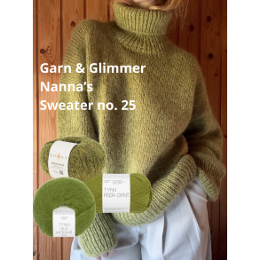 Sweater no. 25 strikkekit - Garn og Glimmer (Nanna) version 