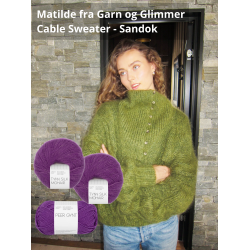 Sandok Cable Sweater - Garnpakke fra Sandok str. 1