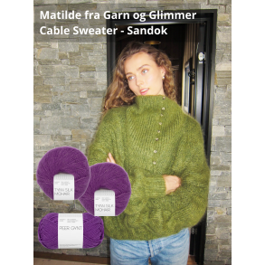 Sandok Cable Sweater - Garnpakke fra Sandok str. 2
