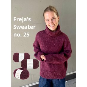 Sweater no. 25 strikkekit - Rowan Felted Tweed version