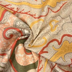 Bomuldsstof med orientalsk mnster pr. 0,25 m.