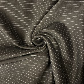 Italiensk Bomuldsvelour med nlestrib i brun pr. 0,25 m