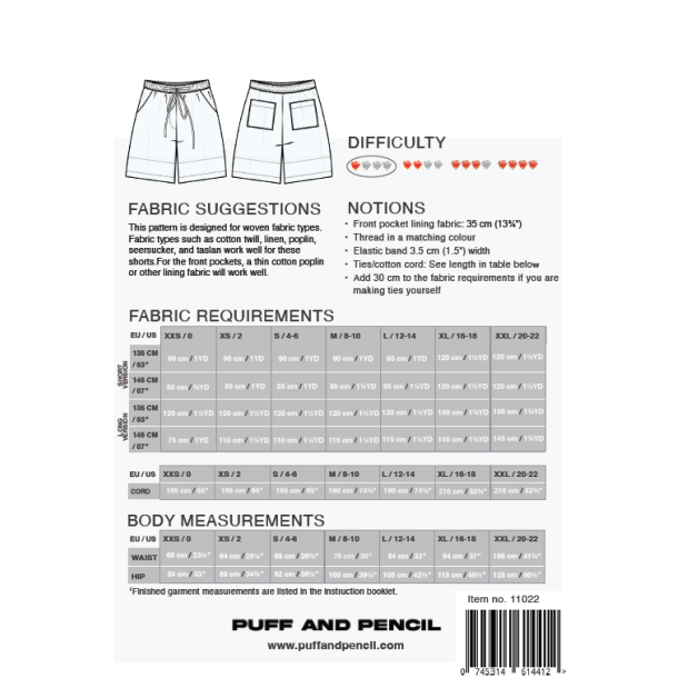 BREEZY SHORTS - Puff and Pencil