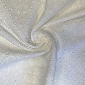Broderie anglaise med blomster m�nster pr. 0,25 m