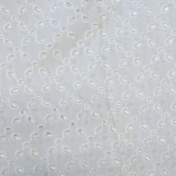 Broderie anglaise med blomster m�nster pr. 0,25 m