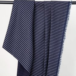 Denim Stripes Indigo  pr. 0,25 m- Atelier Brunette