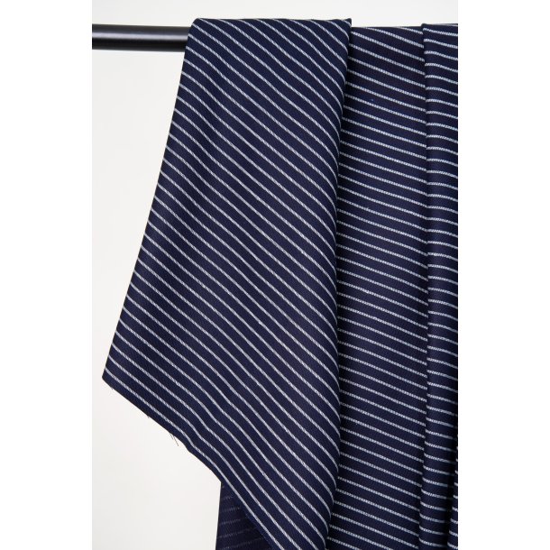 Denim Stripes Indigo  pr. 0,25 m- Atelier Brunette