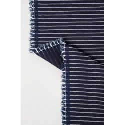 Denim Stripes Indigo  pr. 0,25 m- Atelier Brunette