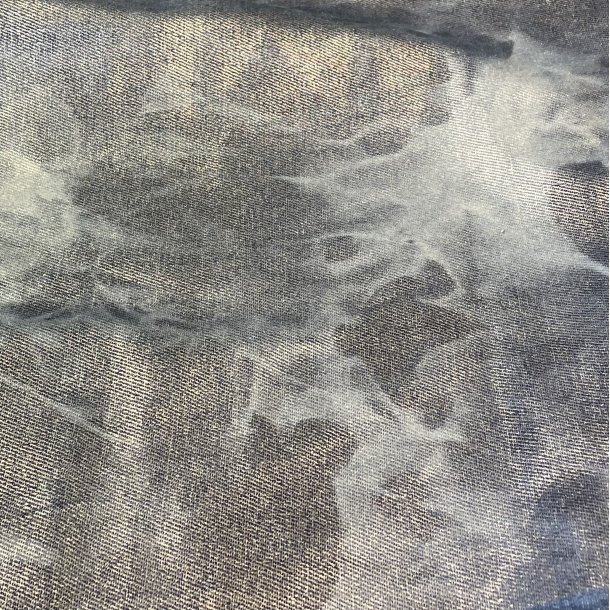 Denimstof med Metalic effekt - pr. 0,25 m