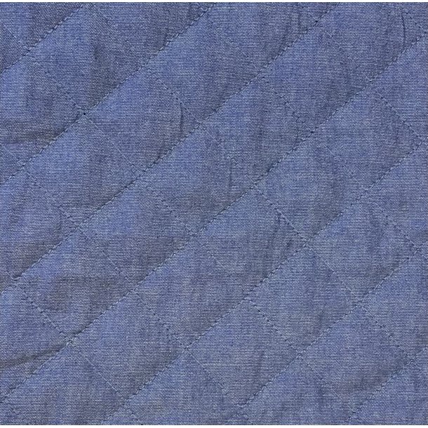 Quiltet denim pr. 0,25 m