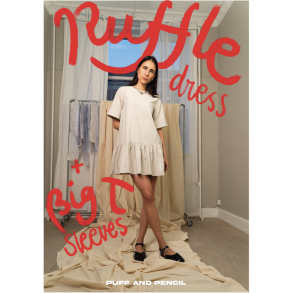 Ruffle Dress x Big T Sleeves - Puff and Pencil