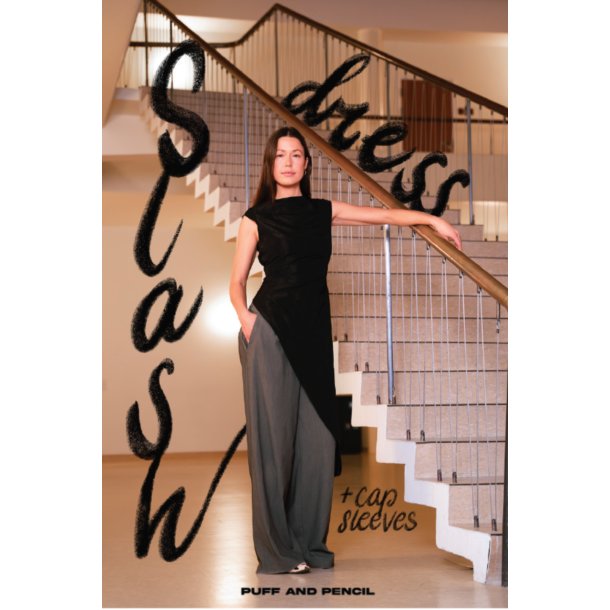 SLASH Dress med Cap Sleeves - Puff and pencil