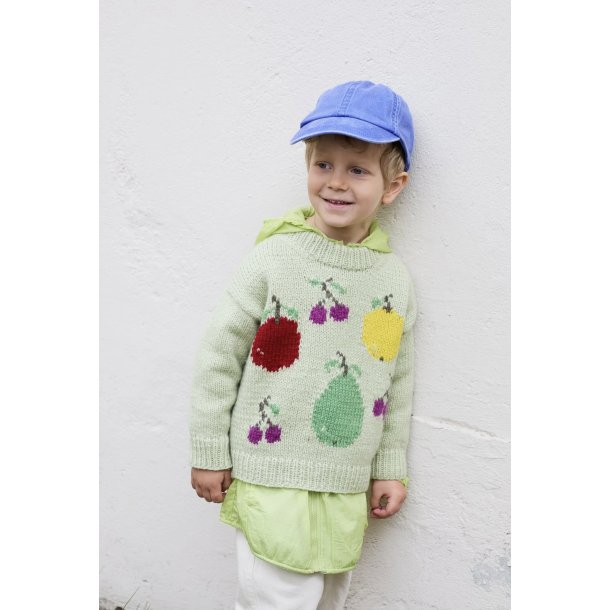 475-1 Frugtfestsweater strikkekit fra Rauma