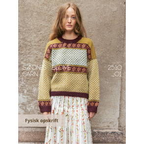 Blome damegenser 2510_1 - Strikkeopskrift fra Sandnes