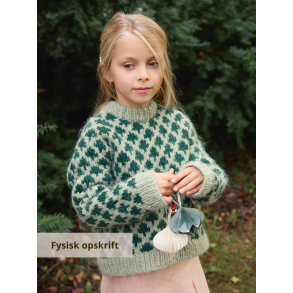 Christmas Tree Sweater Junior 2511_1 - Strikkeopskrift fra Sandnes